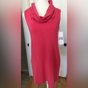 NWT FIG Clothing Sleeveless Cowl Neck Minidress/Tunic | Size Small